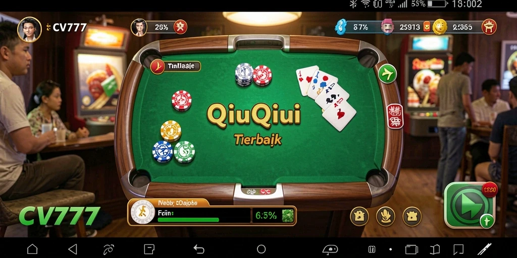Tampilan gameplay mengasyikkan di CV777, permainan QiuQiu.