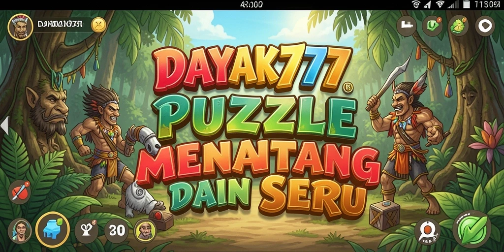 Tampilan gameplay seru dalam permainan Puzzle DAYAK777.