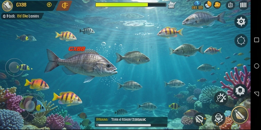 Tampilan gameplay GX88 yang penuh aksi Tembak Ikan.