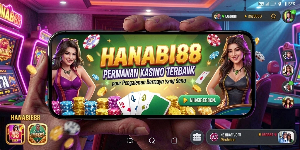 Tampilan gameplay Kasino yang menarik dan mendebarkan di HANABI88.