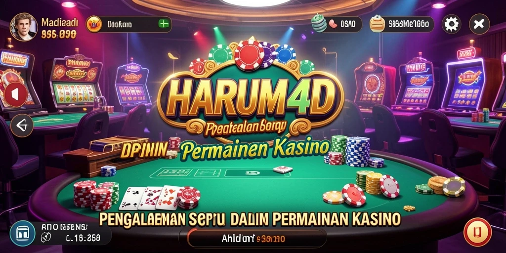 Tampilan menarik dari gameplay Kasino HARUM4D yang menghibur pengguna.